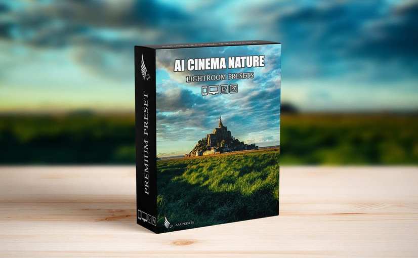 AI智能优化电影感风景自然光效Lightroom预设 AI Cinematic Landscape Nature Light Lightroom Presets Dekstop