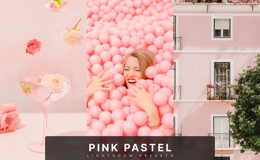 粉红柔美色调照片效果Lightroom预设 Pink Pastel Lightroom Presets Dekstop