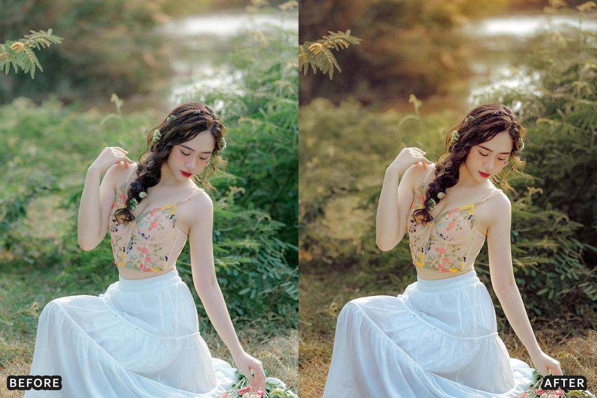 AI智能优化电影感波西米亚花卉Lightroom预设 AI Cinematic Boho Bloom Lightroom Presets Dekstop插图3 AI智能优化电影感波西米亚花卉Lightroom预设 AI Cinematic Boho Bloom Lightroom Presets Dekstop