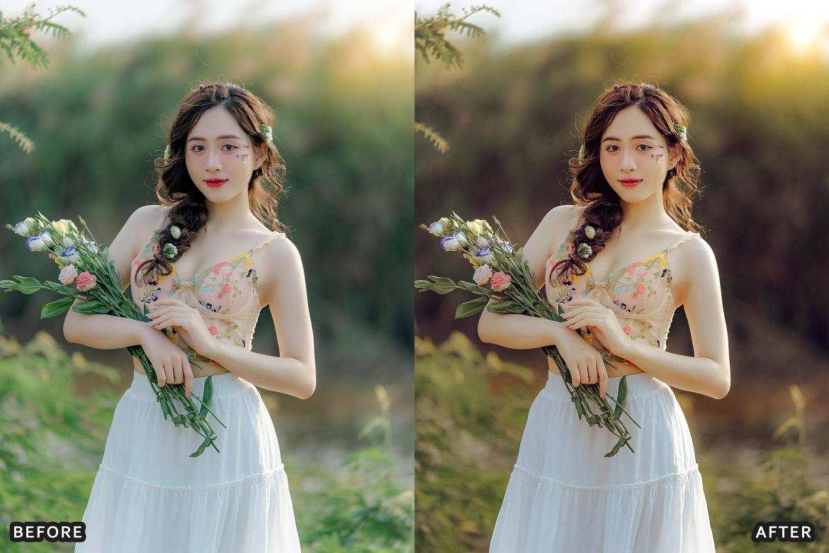 AI智能优化电影感波西米亚花卉Lightroom预设 AI Cinematic Boho Bloom Lightroom Presets Dekstop插图2 AI智能优化电影感波西米亚花卉Lightroom预设 AI Cinematic Boho Bloom Lightroom Presets Dekstop