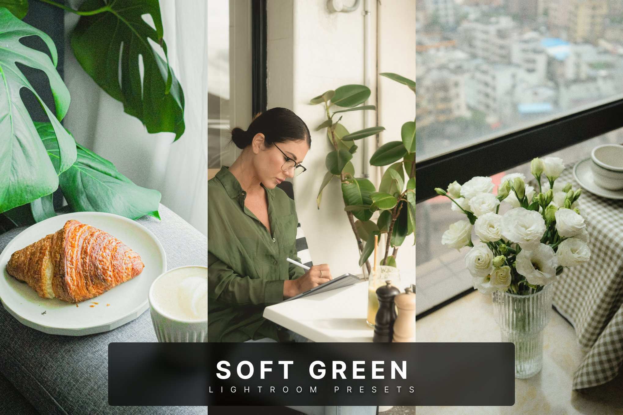 柔和绿色小清新色调Lightroom预设 Soft Green Lightroom Presets Dekstop