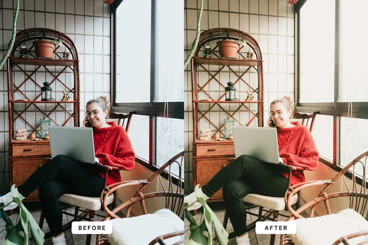 居家工作氛围暖色系Lightroom预设 WFH Vibes Lightroom Presets Dekstop插图2 居家工作氛围暖色系Lightroom预设 WFH Vibes Lightroom Presets Dekstop