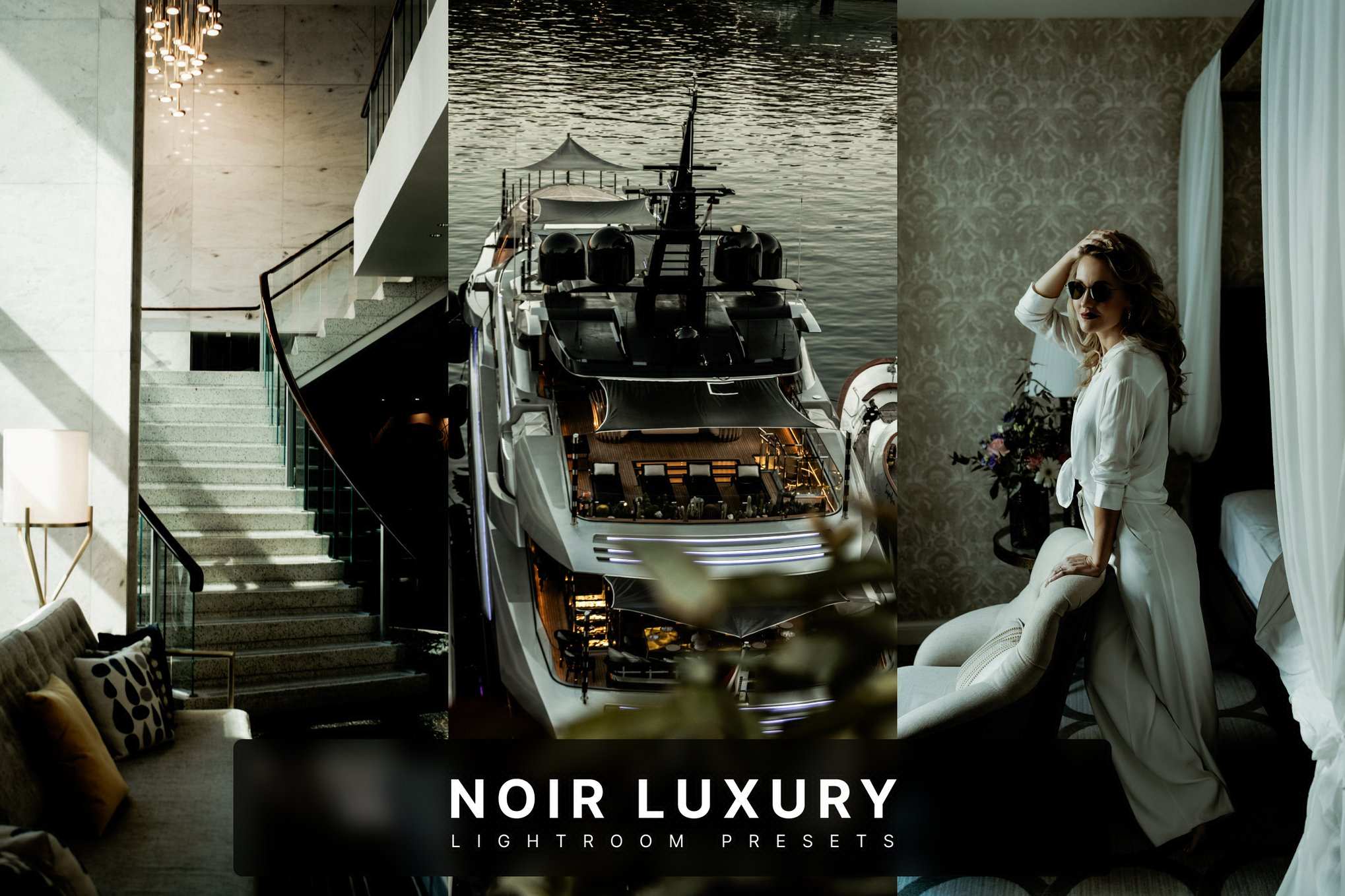 黑白奢华质感人像LR预设 Noir Luxury Lightroom Presets