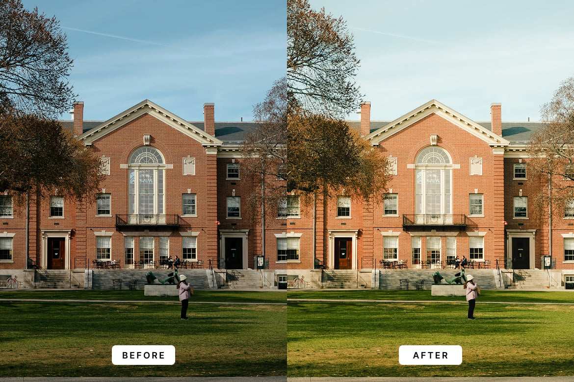 校园风青春纪念照片调色LR预设 Campus Vibes Lightroom Presets插图2 校园风青春纪念照片调色LR预设 Campus Vibes Lightroom Presets
