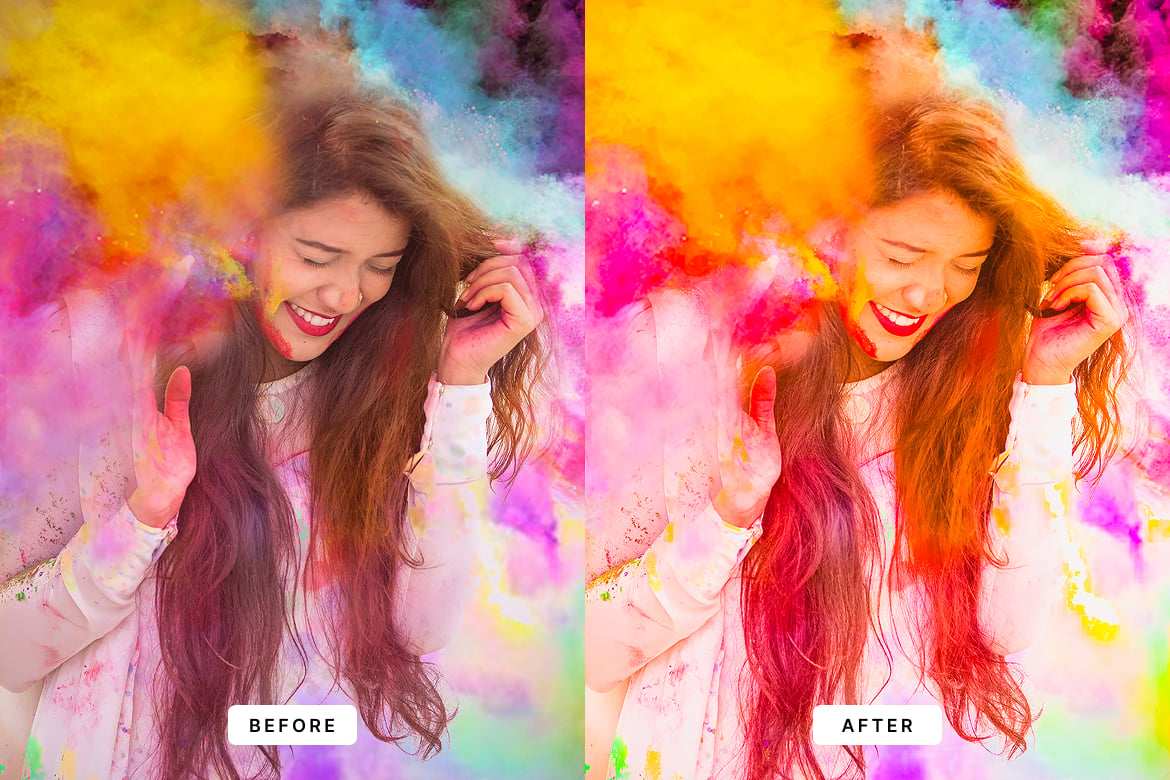 多彩鲜艳色彩效果照片调色LR预设 Colorful Lightroom Presets插图2 多彩鲜艳色彩效果照片调色LR预设 Colorful Lightroom Presets