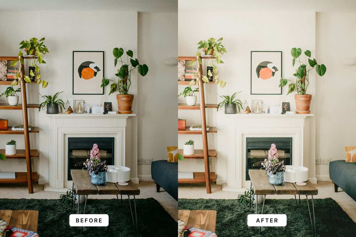室内家居生活照片后期Lightroom预设 Indoor Room Lightroom Presets插图1 室内家居生活照片后期Lightroom预设 Indoor Room Lightroom Presets