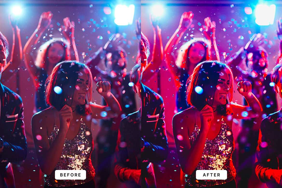 夜晚派对聚会照片调色LR预设 Night Party Lightroom Presets插图 夜晚派对聚会照片调色LR预设 Night Party Lightroom Presets