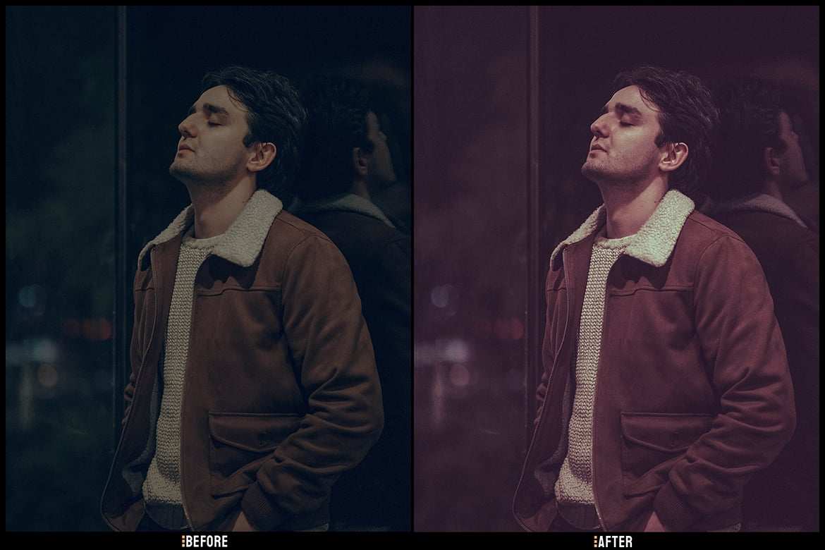 午夜玫瑰色调Lightroom预设 Midnight Rose Lightroom Presets Desktop and Mobile