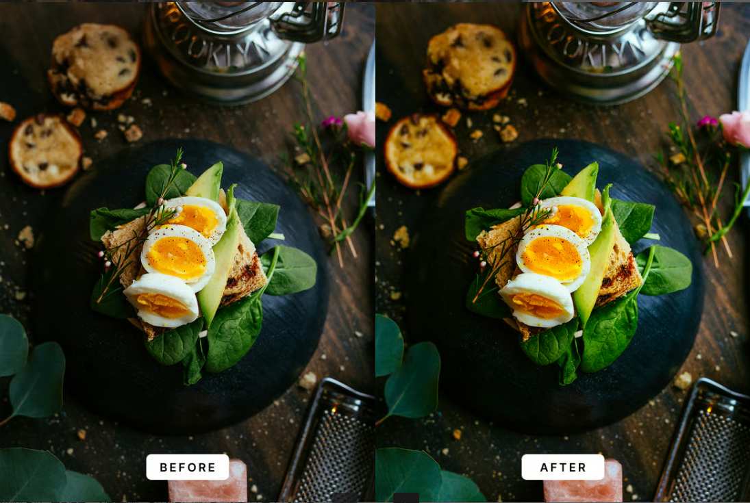 美食摄影专用Lightroom预设 Food Photography Lightroom Presets Desktop and Mobile插图1 美食摄影专用Lightroom预设 Food Photography Lightroom Presets Desktop and Mobile