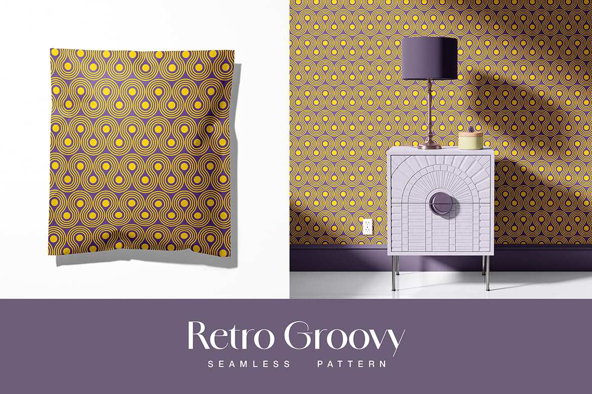 复古潮流波纹图案背景纹理 Retro Groovy Pattern Background Textures插图 复古潮流波纹图案背景纹理 Retro Groovy Pattern Background Textures