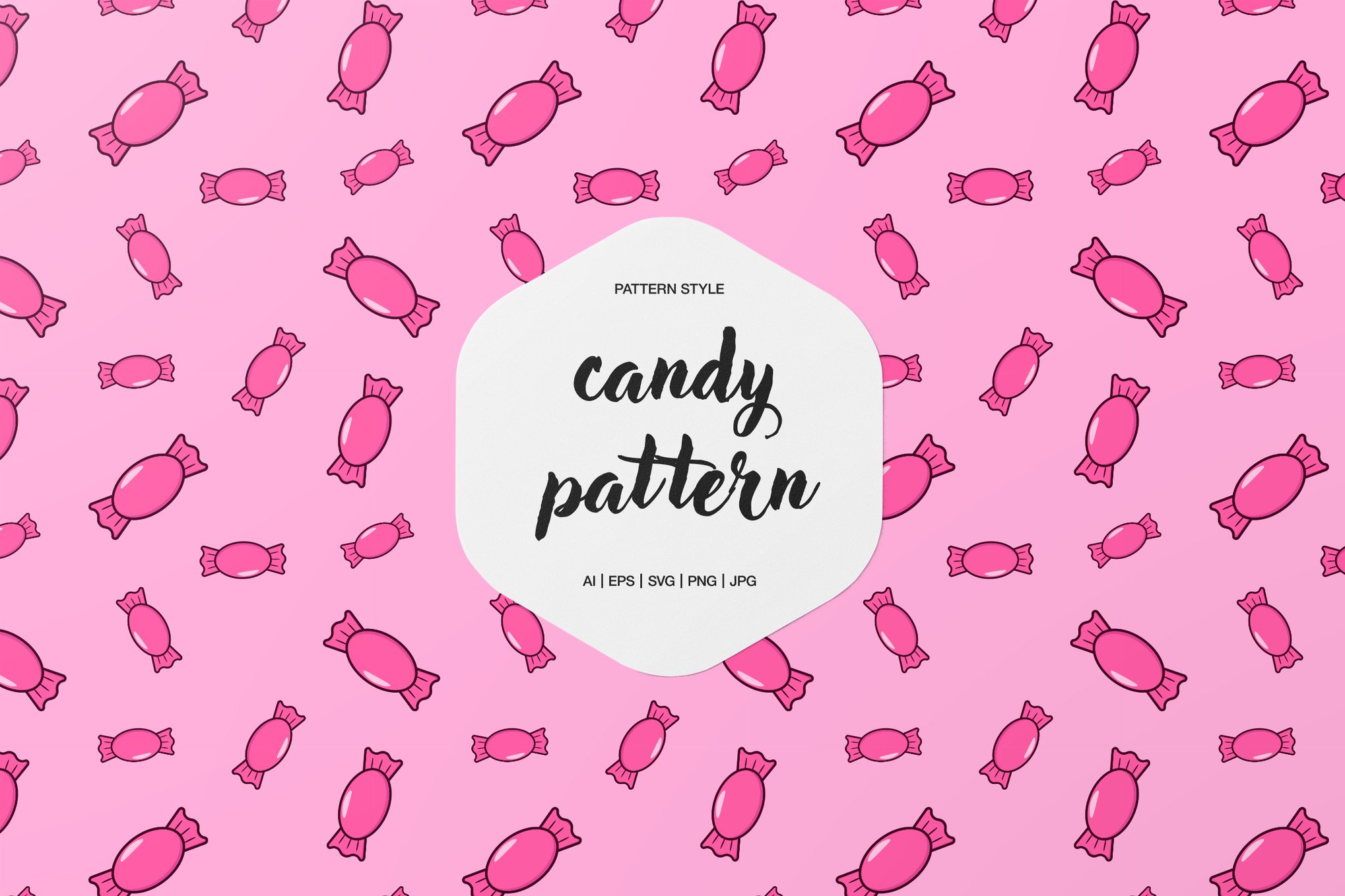 糖果甜系矢量图案背景纹理 Candy Pattern Background Textures插图 糖果甜系矢量图案背景纹理 Candy Pattern Background Textures