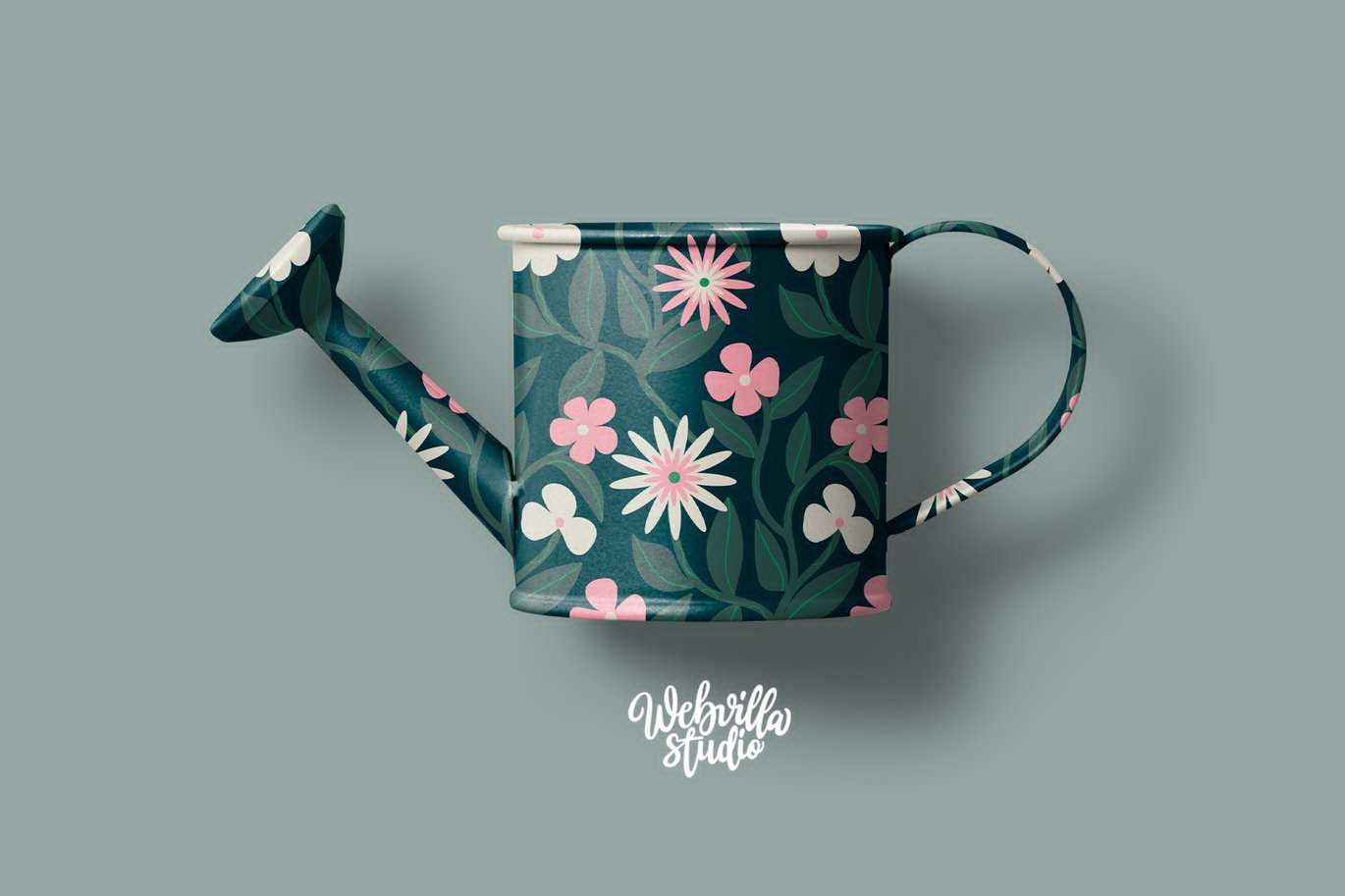 墨绿色绽放花卉矢量图案 Dark Green Bloom Vector Pattern Background插图3 墨绿色绽放花卉矢量图案 Dark Green Bloom Vector Pattern Background
