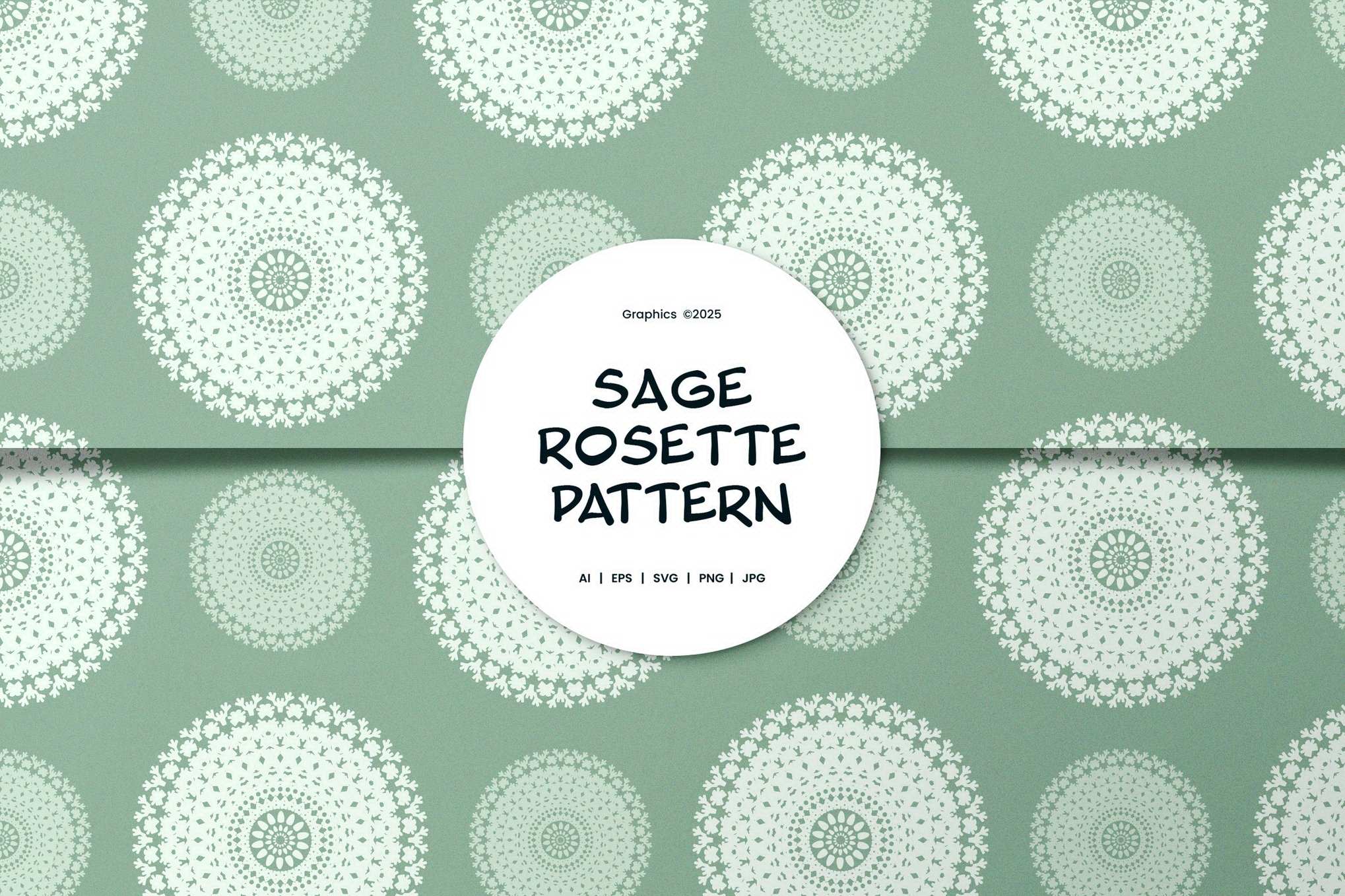 圣洁罗缎浮雕纹理图案 Sage Rosette Pattern Background Textures插图 圣洁罗缎浮雕纹理图案 Sage Rosette Pattern Background Textures