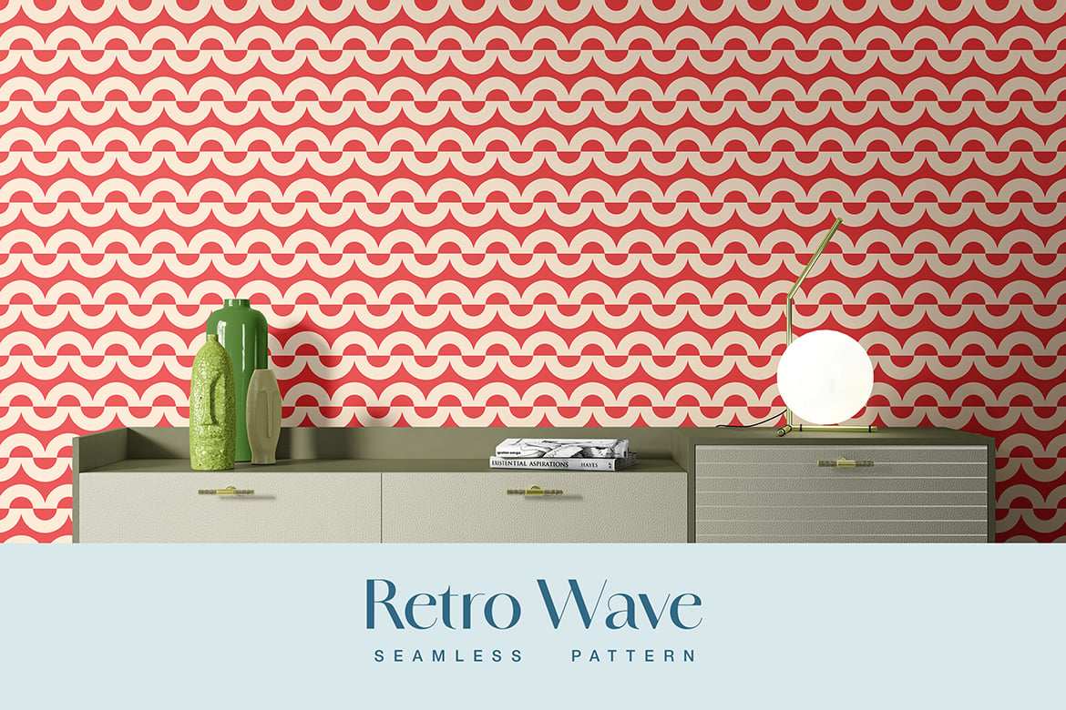 复古波浪线条纹理图案 Retro Wave Pattern Background Textures插图3 复古波浪线条纹理图案 Retro Wave Pattern Background Textures