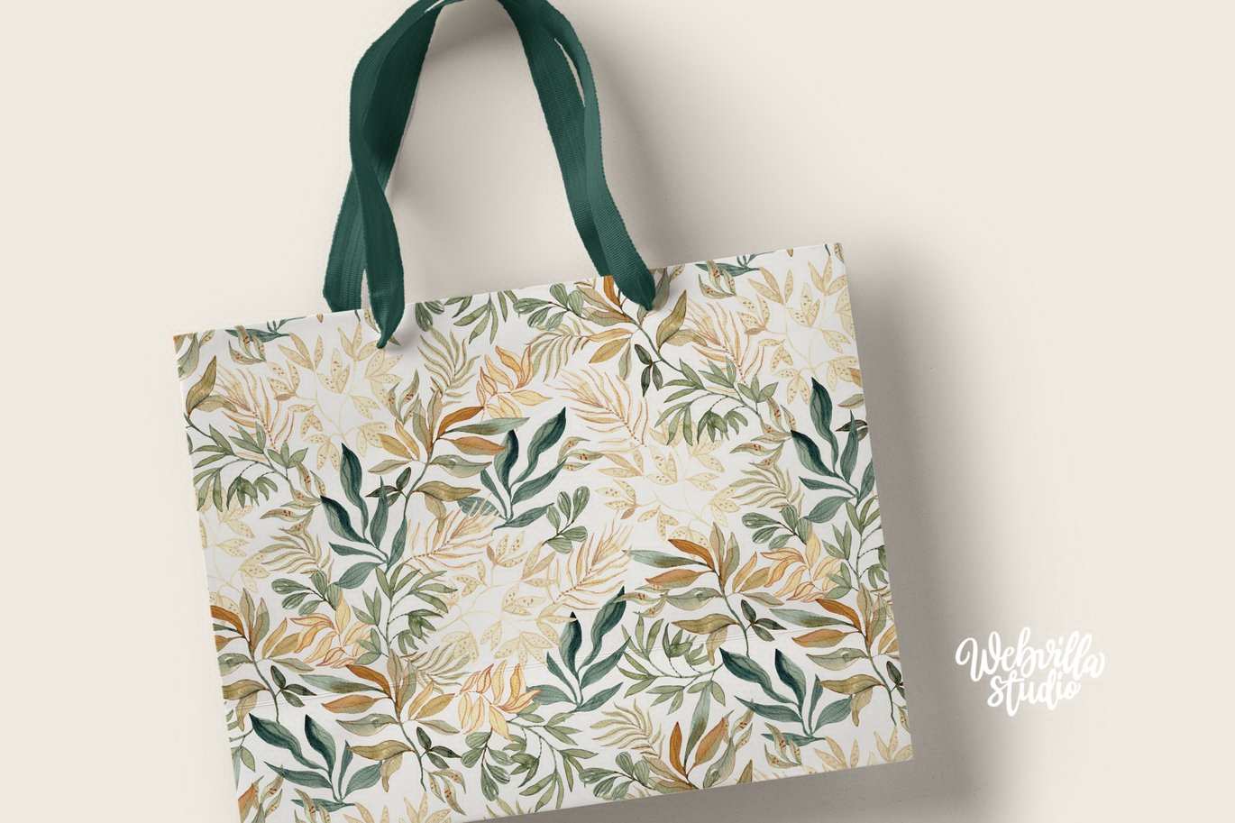 森系水彩树叶无缝图案 Lush Leaves Watercolor Pattern Background Textures插图2 森系水彩树叶无缝图案 Lush Leaves Watercolor Pattern Background Textures