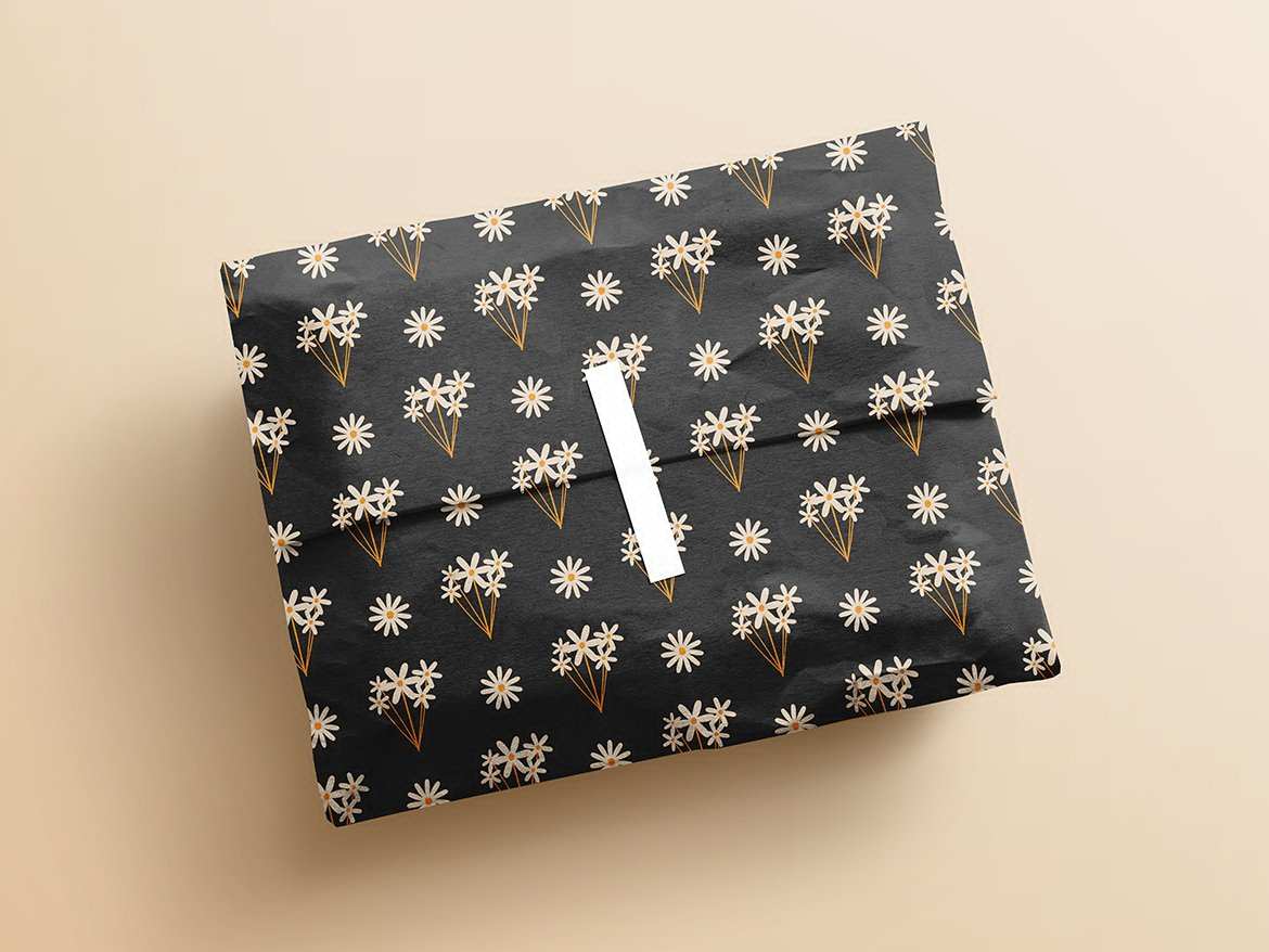 午夜雏菊暗调花卉图案 Midnight Daisy Pattern Background Textures插图1 午夜雏菊暗调花卉图案 Midnight Daisy Pattern Background Textures
