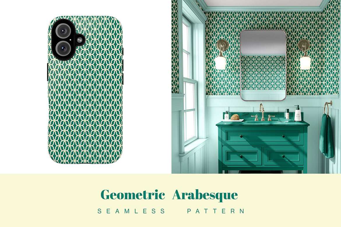 几何阿拉伯花纹装饰图案 Geometric Arabesque Pattern Background Textures插图4 几何阿拉伯花纹装饰图案 Geometric Arabesque Pattern Background Textures
