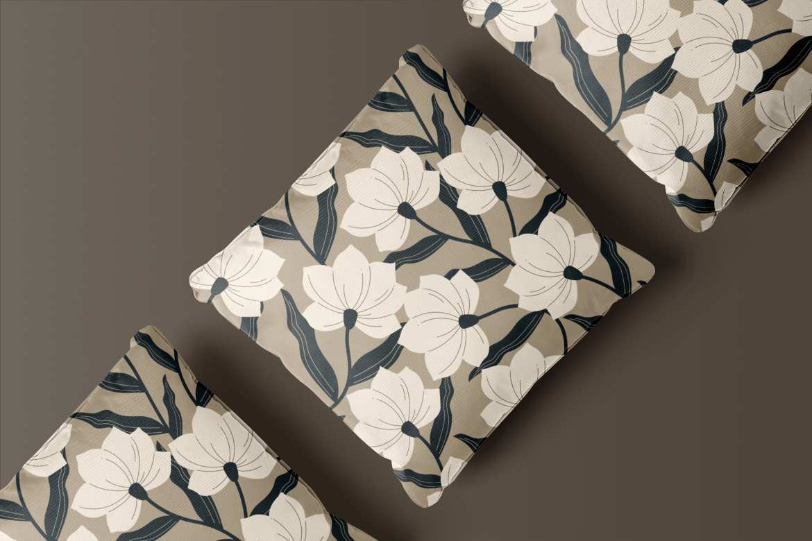 棕调简约扁平花卉图案 Brown Simple Flat Flower Pattern Background Textures插图1 棕调简约扁平花卉图案 Brown Simple Flat Flower Pattern Background Textures