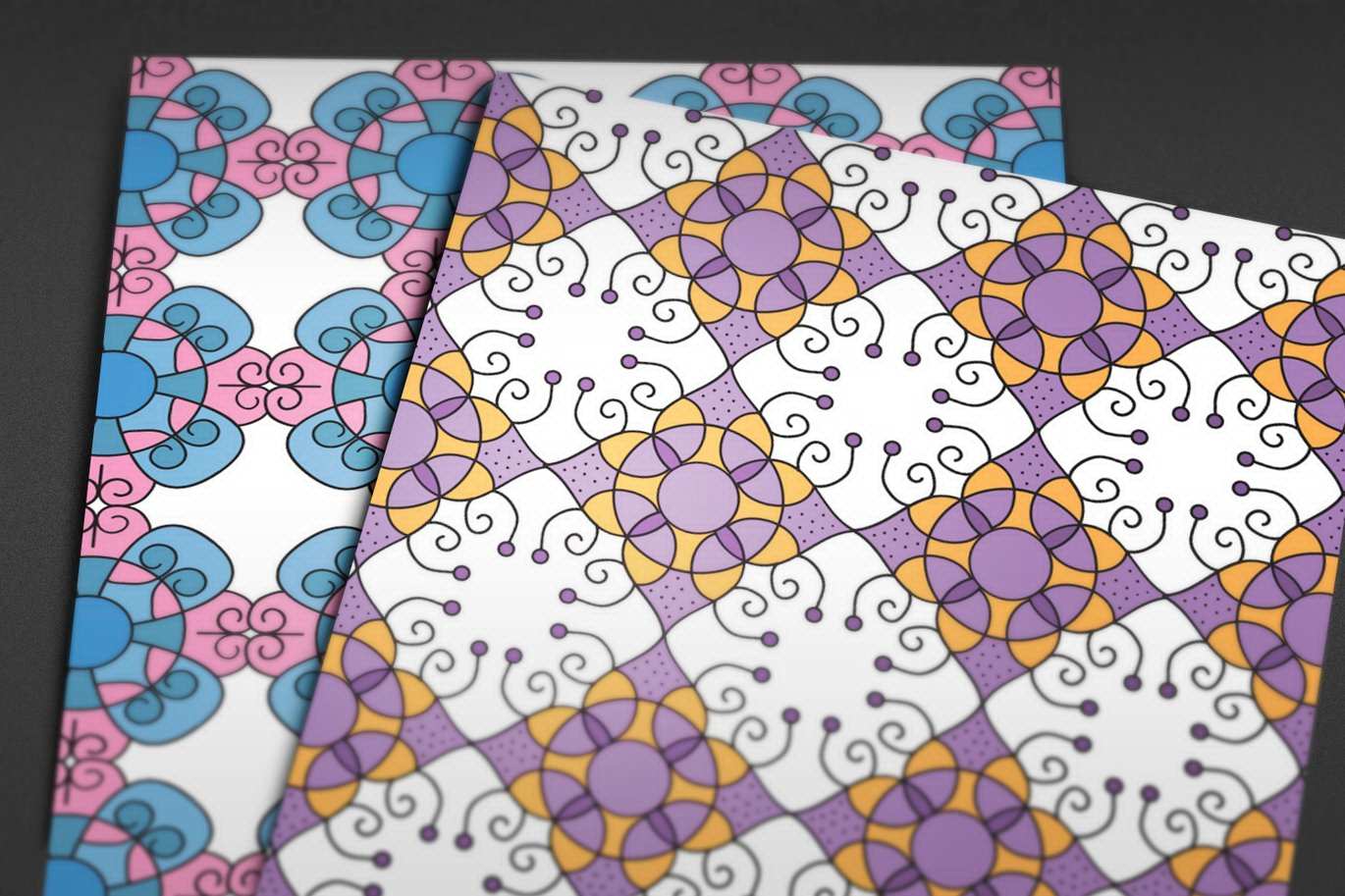 花卉曼陀罗无缝循环图案 Floral Mandalas Seamless Pattern Background Textures插图1 花卉曼陀罗无缝循环图案 Floral Mandalas Seamless Pattern Background Textures