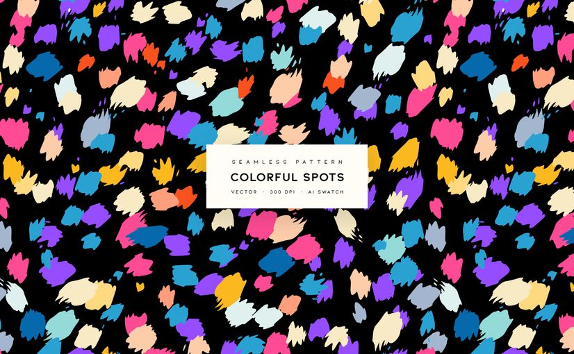 抽象彩色斑点背景纹理 Colorful Spots Background Textures