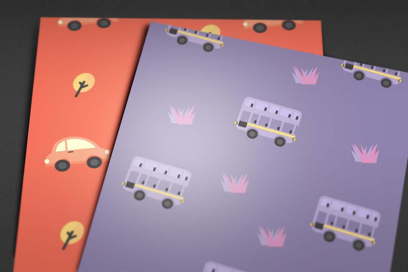 趣味彩色交通工具图案包 Fun Colorful Vehicles Seamless Pattern Pack插图1 趣味彩色交通工具图案包 Fun Colorful Vehicles Seamless Pattern Pack