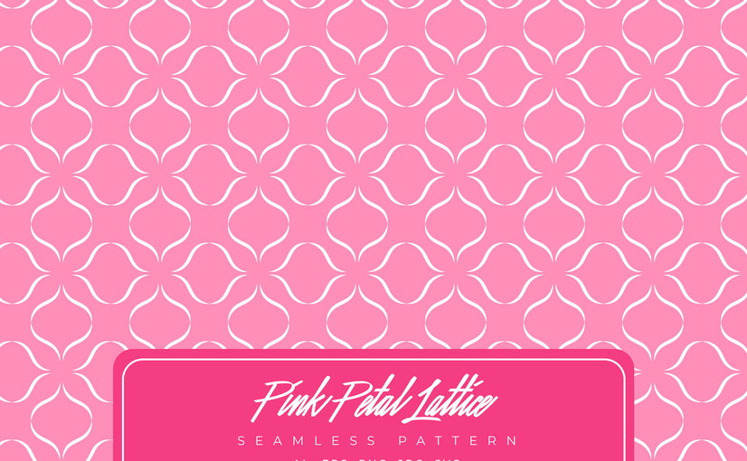 粉色调花瓣格子图案 Pink Petal Lattice Pattern Background Textures