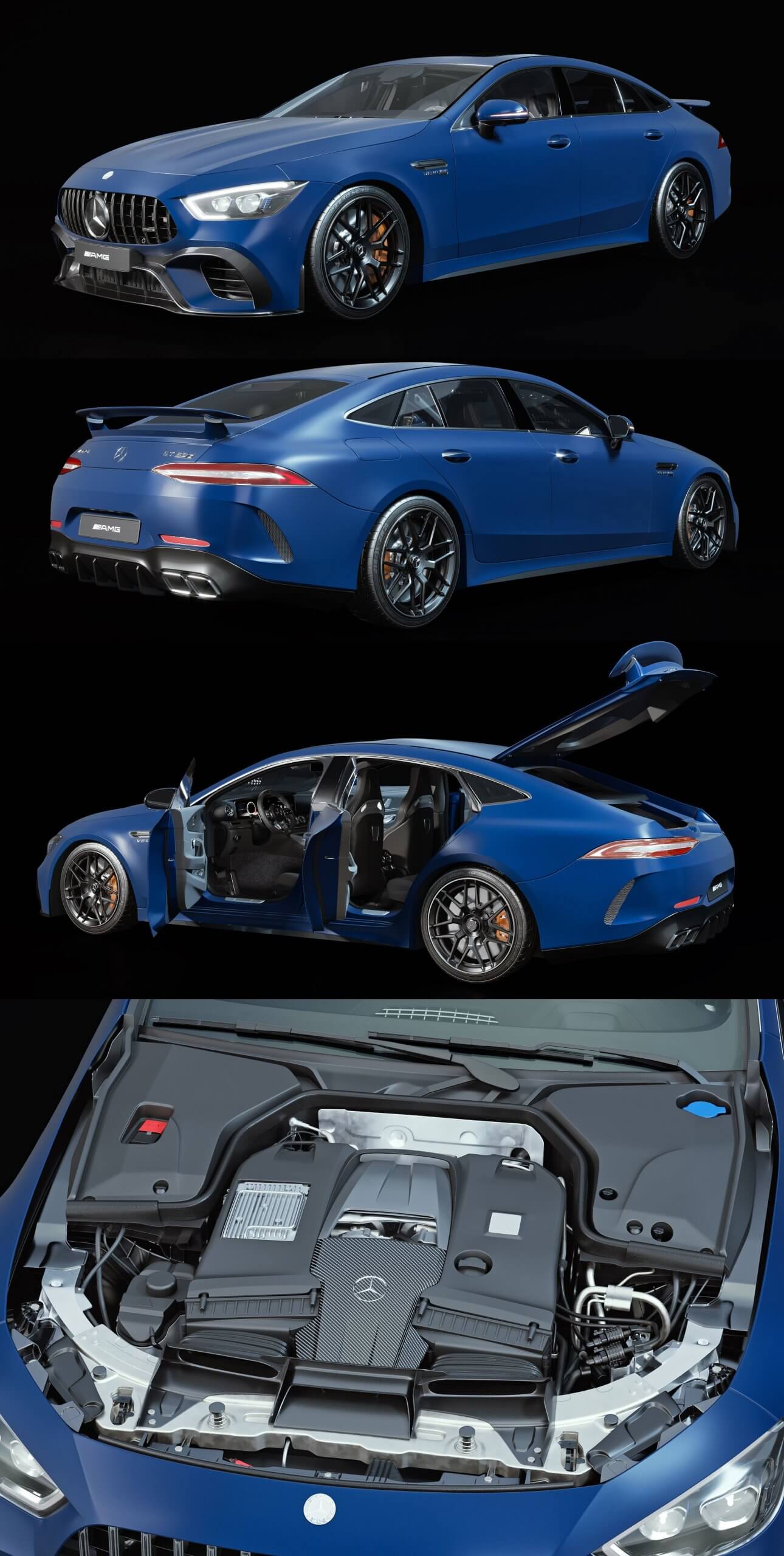 梅赛德斯汽车3D模型 Mercedes AMG GT 63 S插图