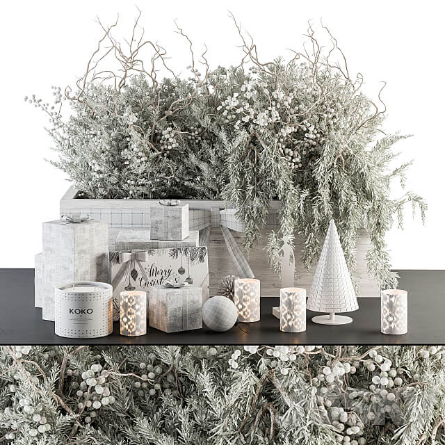 圣诞装饰组合3D模型 Decorative Set Christmas Mood Set 90