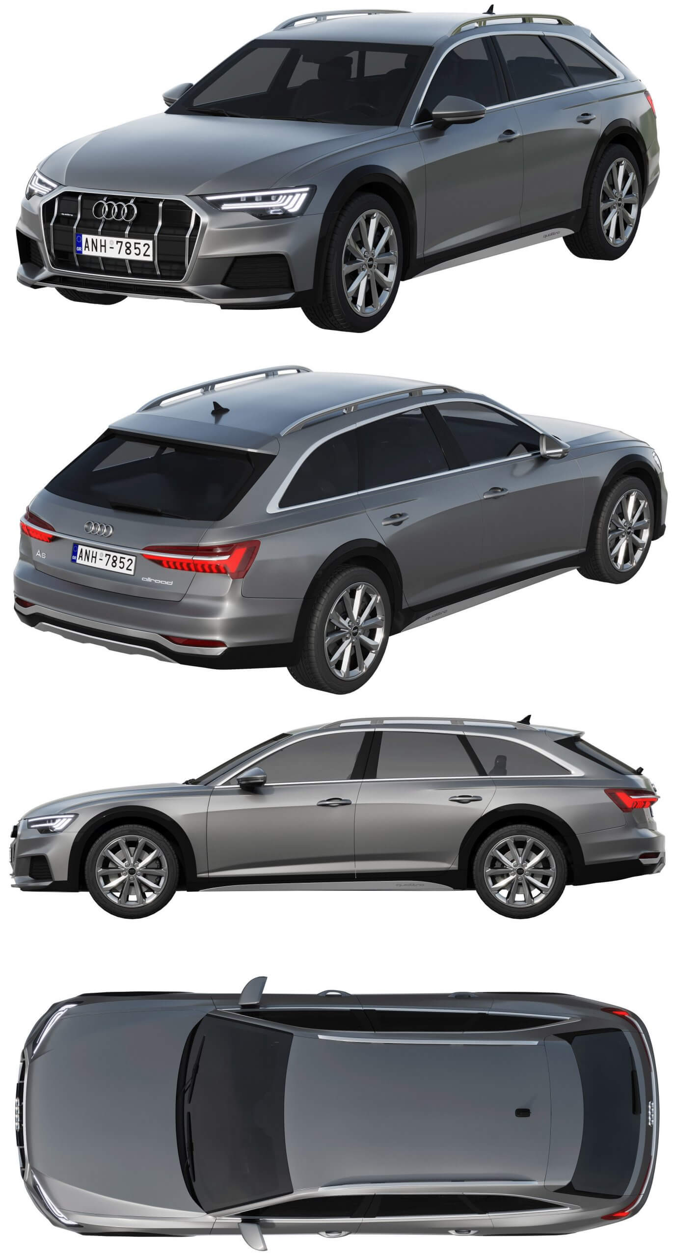 奥迪Audi A6汽车3D模型 Audi A6 Allroad Quattro插图