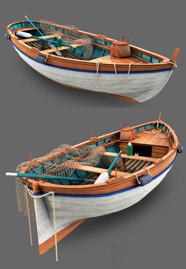 渔船3D模型 Fishing Boat插图