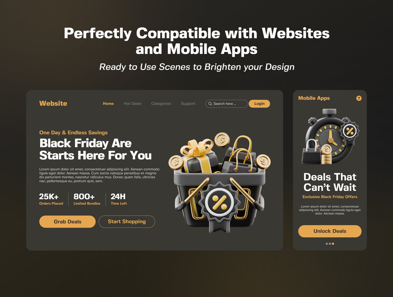 黑色星期五购物3D插画素材集v2 Black Friday Shopping 3D Illustrations Bundle v2插图1 黑色星期五购物3D插画素材集v2 Black Friday Shopping 3D Illustrations Bundle v2