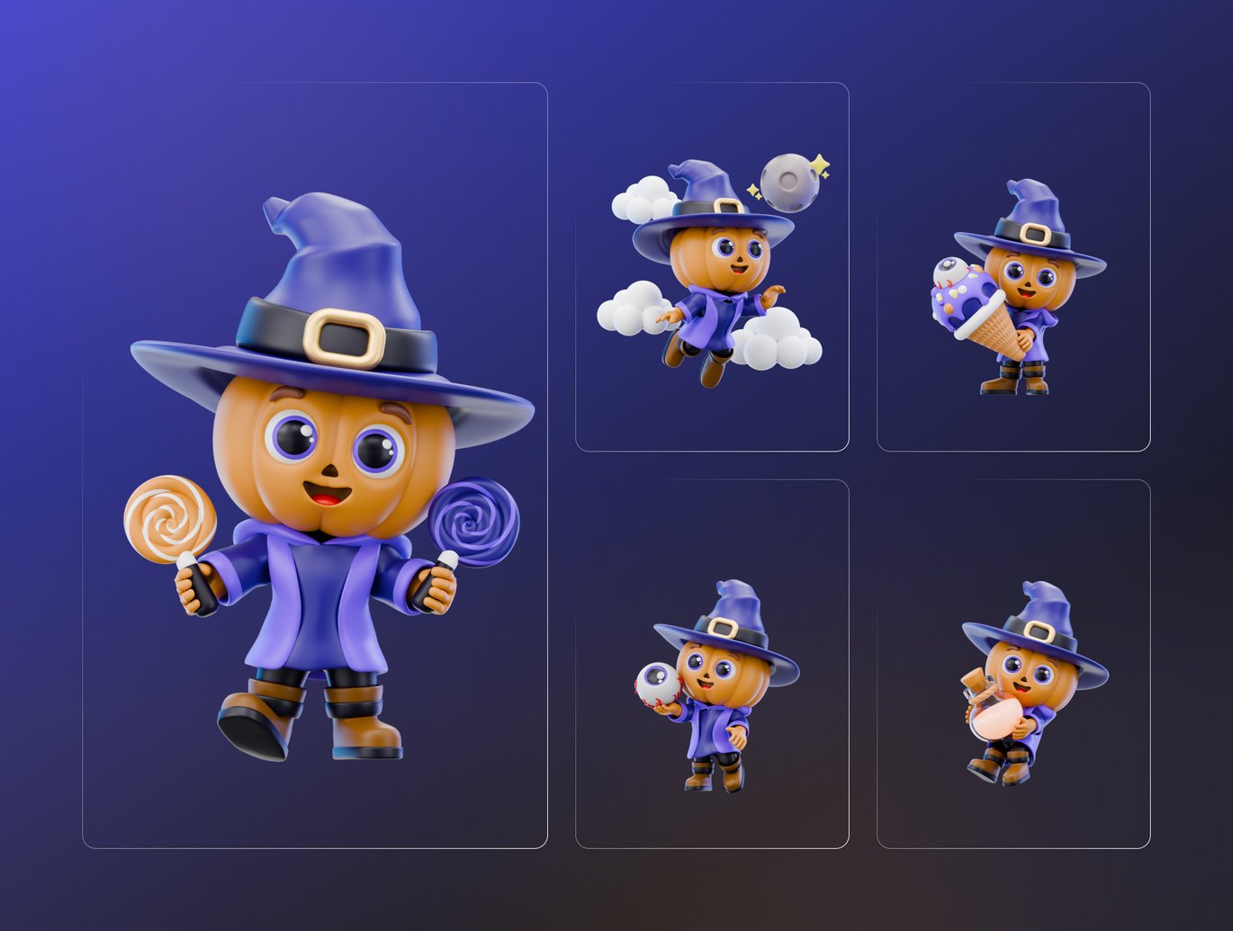 万圣节角色3D插画素材集v2 Halloween Character 3D Illustration Pack V2插图1 万圣节角色3D插画素材集v2 Halloween Character 3D Illustration Pack V2