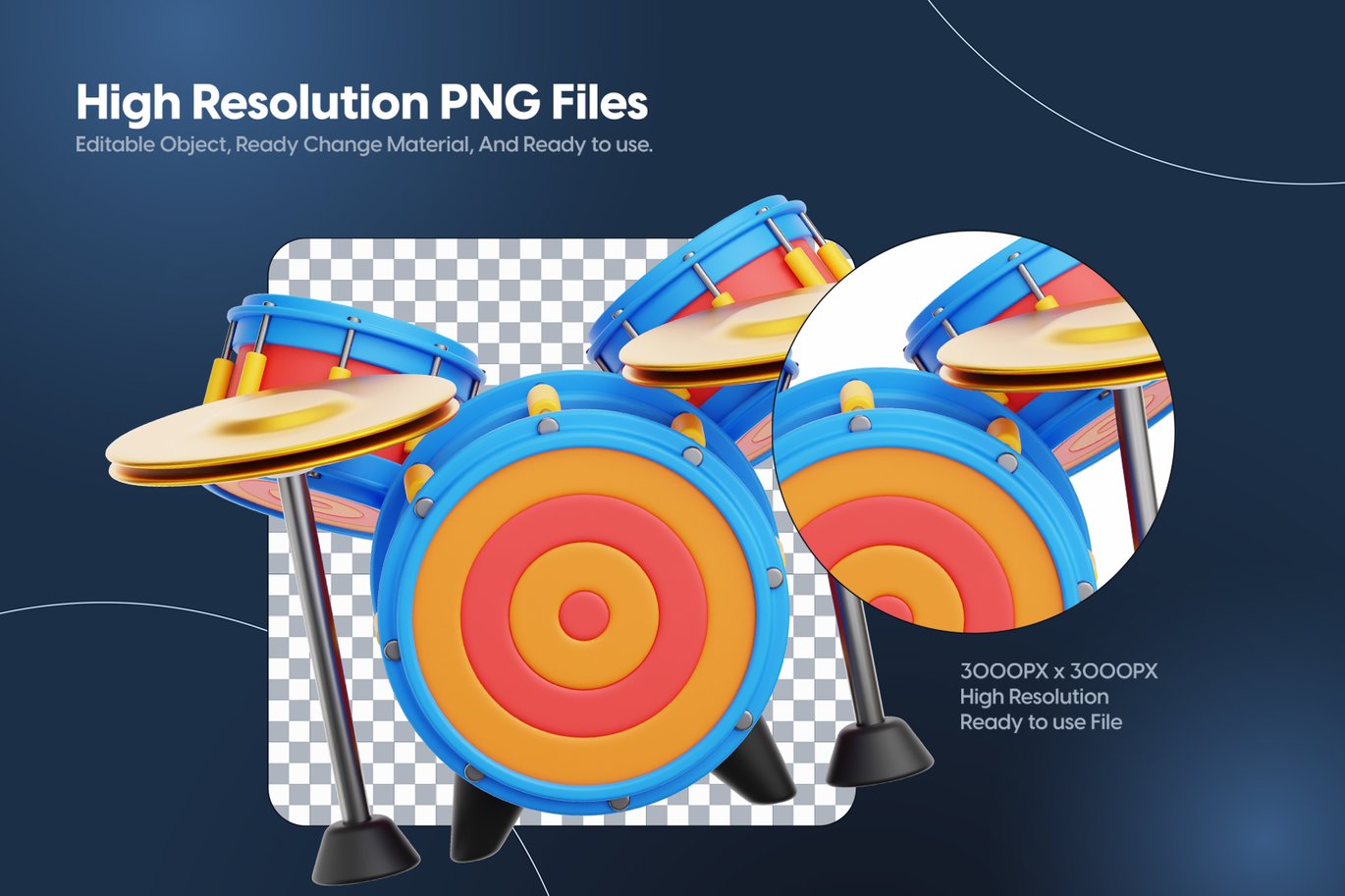 乐器演奏3D图标素材 3D Music Instrument Icons插图2 乐器演奏3D图标素材 3D Music Instrument Icons