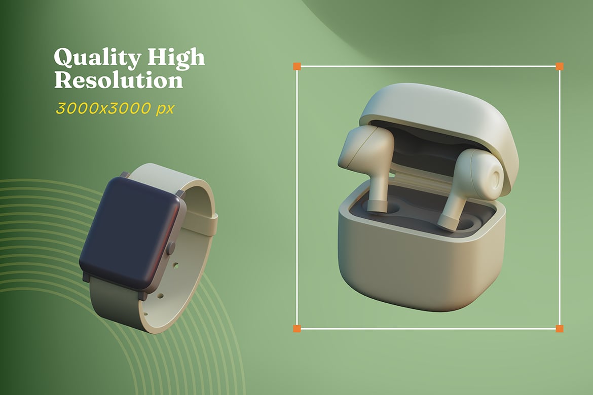 智能科技 gadget设备3D插画 Gadget Device 3D Illustration插图2 智能科技 gadget设备3D插画 Gadget Device 3D Illustration