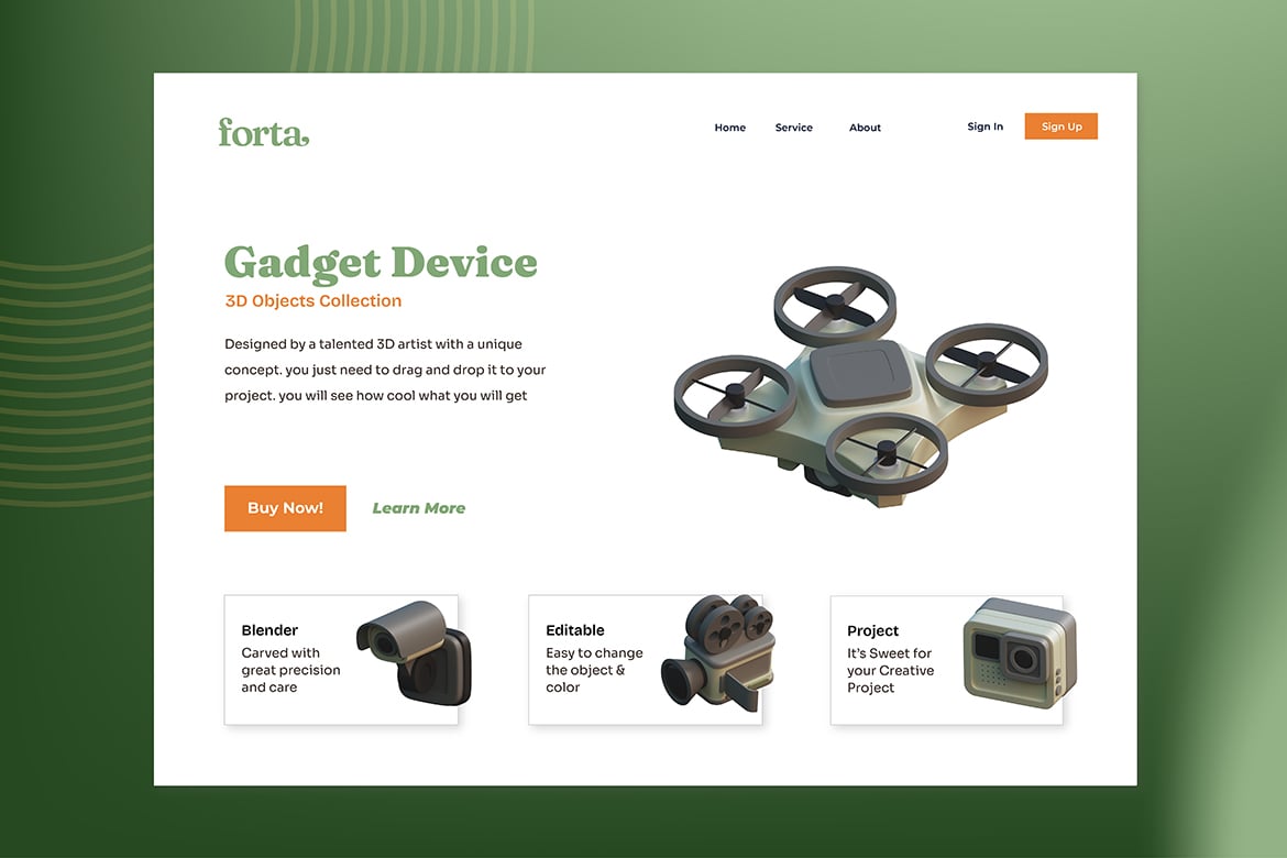 智能科技 gadget设备3D插画 Gadget Device 3D Illustration插图5 智能科技 gadget设备3D插画 Gadget Device 3D Illustration