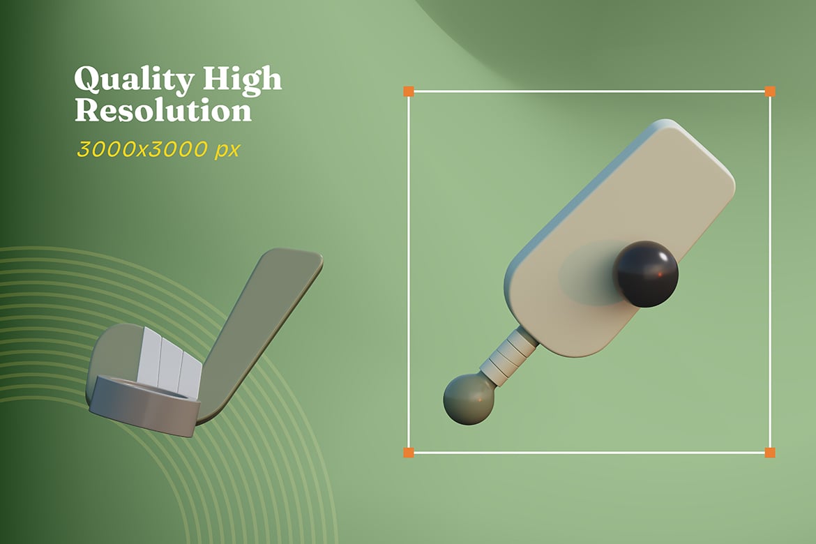体育运动装备器械3D插画 Sport Equipment 3D Illustration插图3 体育运动装备器械3D插画 Sport Equipment 3D Illustration