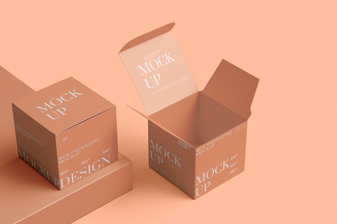 产品包装盒外观设计样机素材 Box Packaging Mockup插图4 产品包装盒外观设计样机素材 Box Packaging Mockup