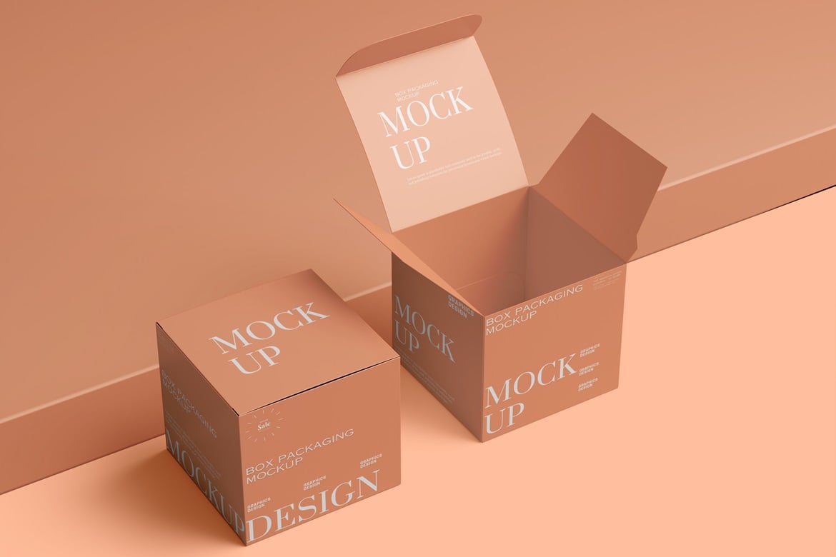 产品包装盒外观设计样机素材 Box Packaging Mockup插图1 产品包装盒外观设计样机素材 Box Packaging Mockup