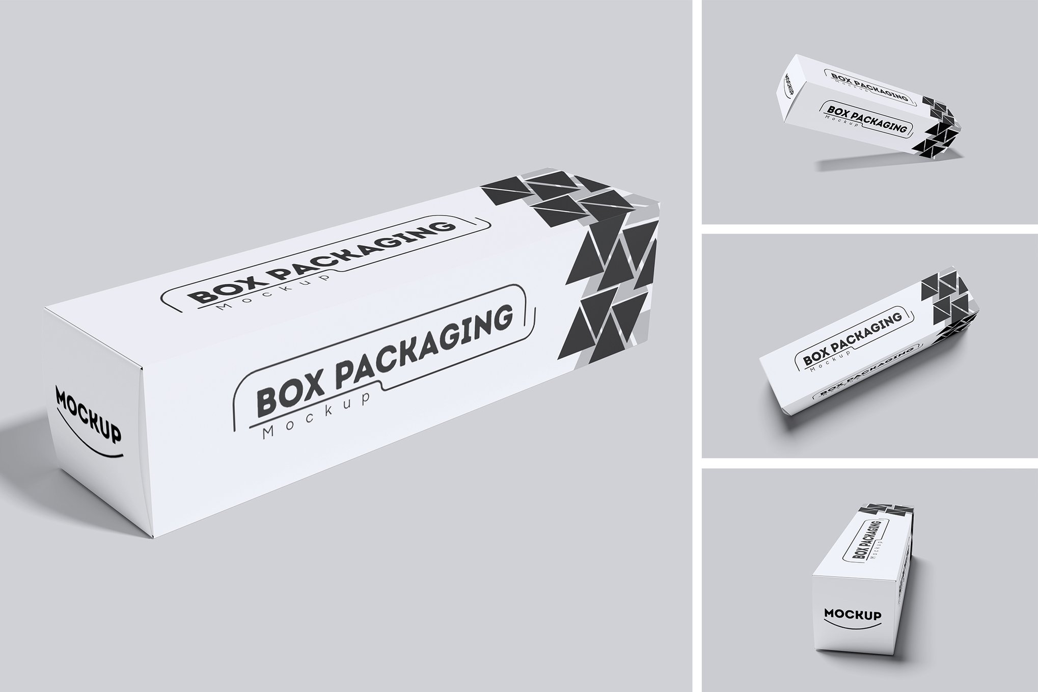 通用包装盒展示样机模板 Box Packaging Mockup插图 通用包装盒展示样机模板 Box Packaging Mockup