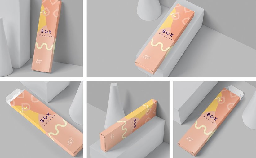 铅笔文具盒创意设计展示样机 Pencil Box Mockup