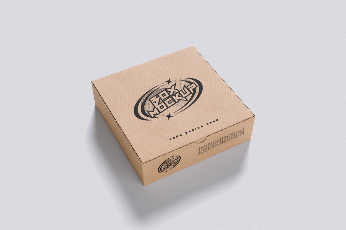 快递盒包装设计展示样机 Box Mockup插图1 快递盒包装设计展示样机 Box Mockup