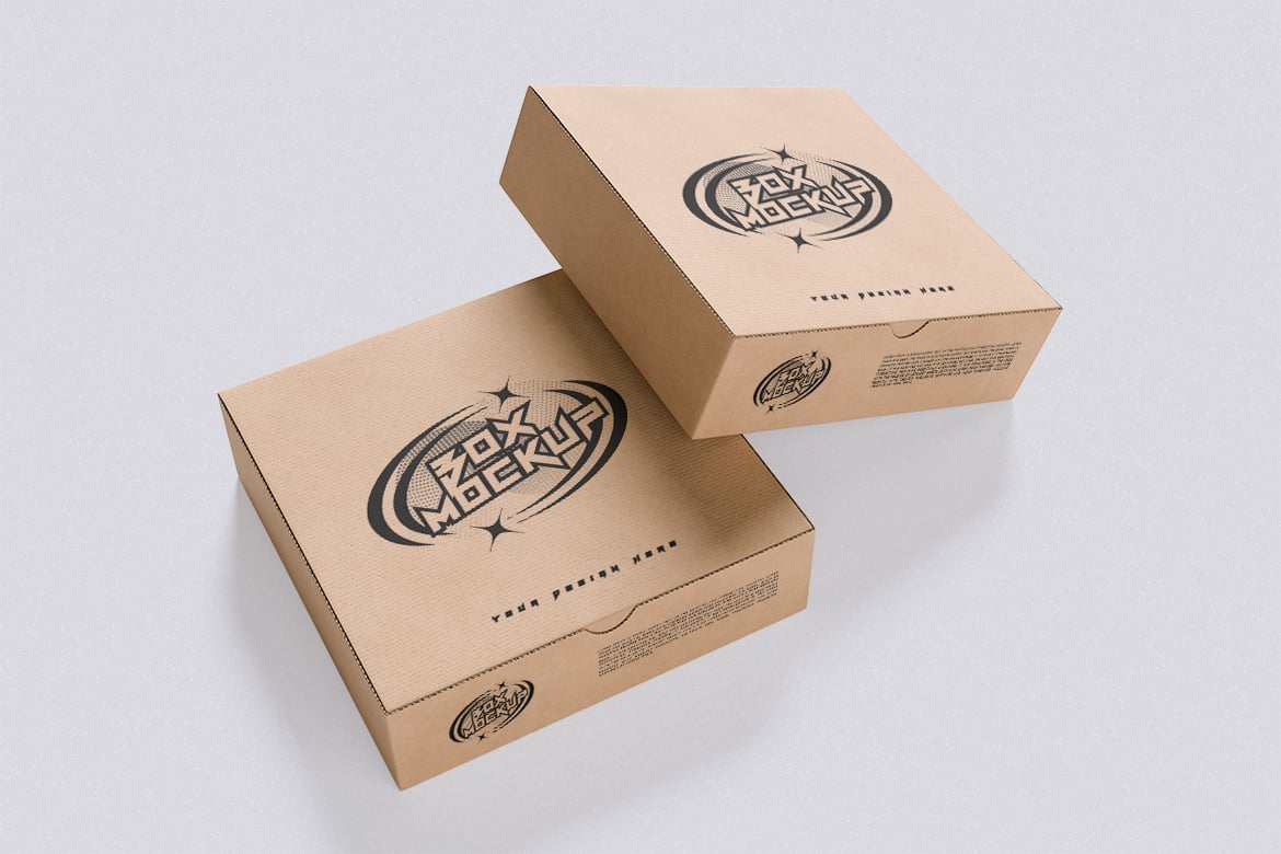 快递盒包装设计展示样机 Box Mockup插图3 快递盒包装设计展示样机 Box Mockup