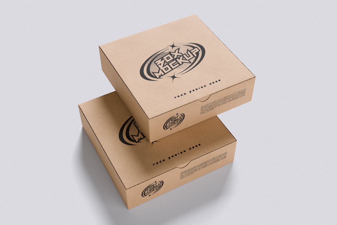 快递盒包装设计展示样机 Box Mockup插图4 快递盒包装设计展示样机 Box Mockup