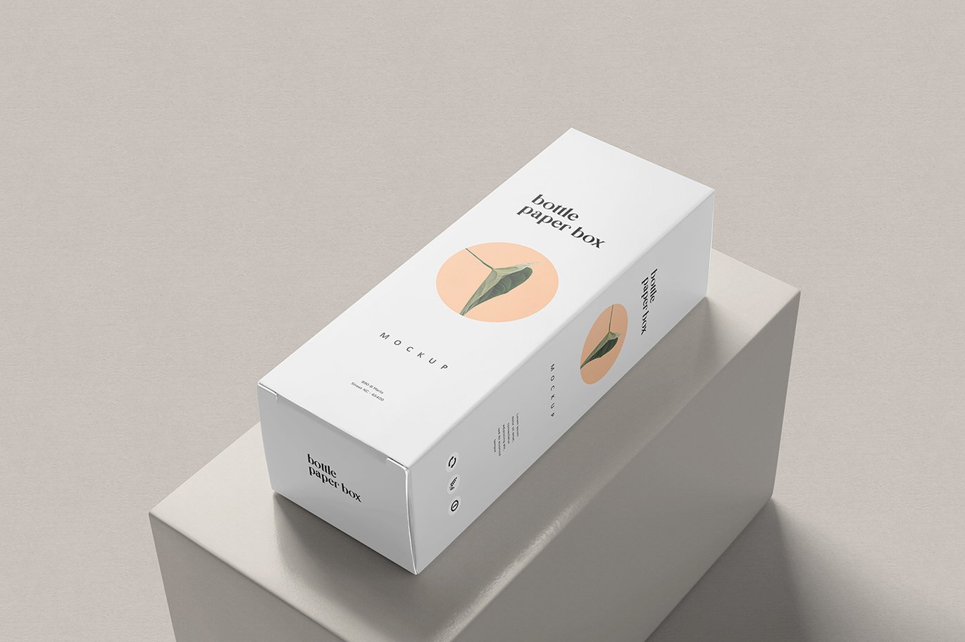化妆品瓶纸盒模型展示样机 Box Mockup插图5 化妆品瓶纸盒模型展示样机 Box Mockup