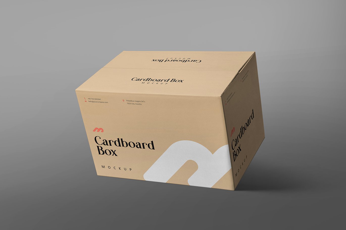 电商邮寄纸箱品牌展示样机 Box Mockup插图1 电商邮寄纸箱品牌展示样机 Box Mockup