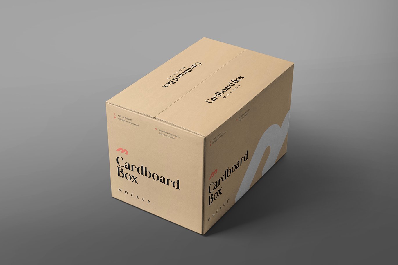 电商邮寄纸箱品牌展示样机 Box Mockup插图6 电商邮寄纸箱品牌展示样机 Box Mockup