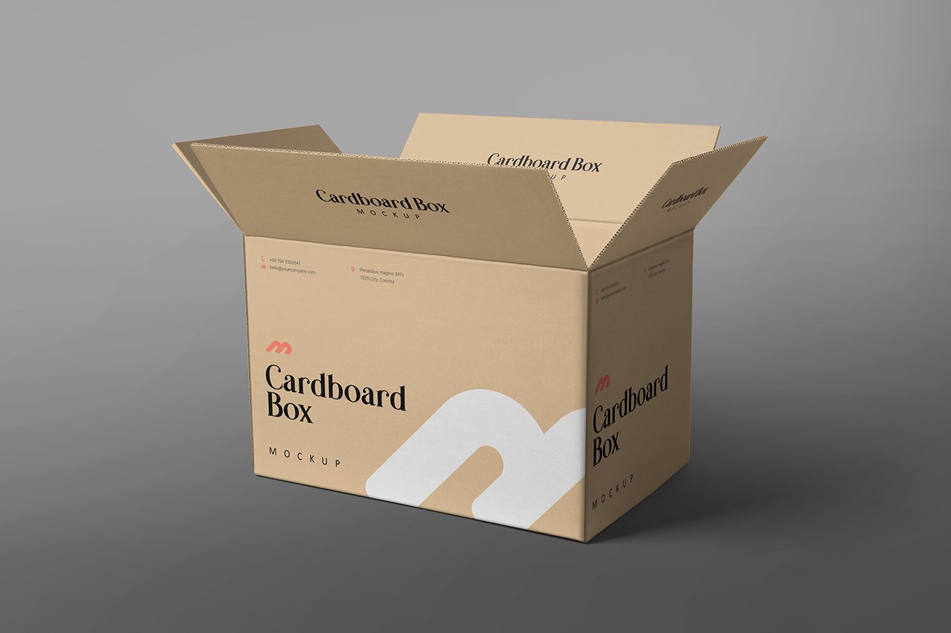 电商邮寄纸箱品牌展示样机 Box Mockup插图4 电商邮寄纸箱品牌展示样机 Box Mockup