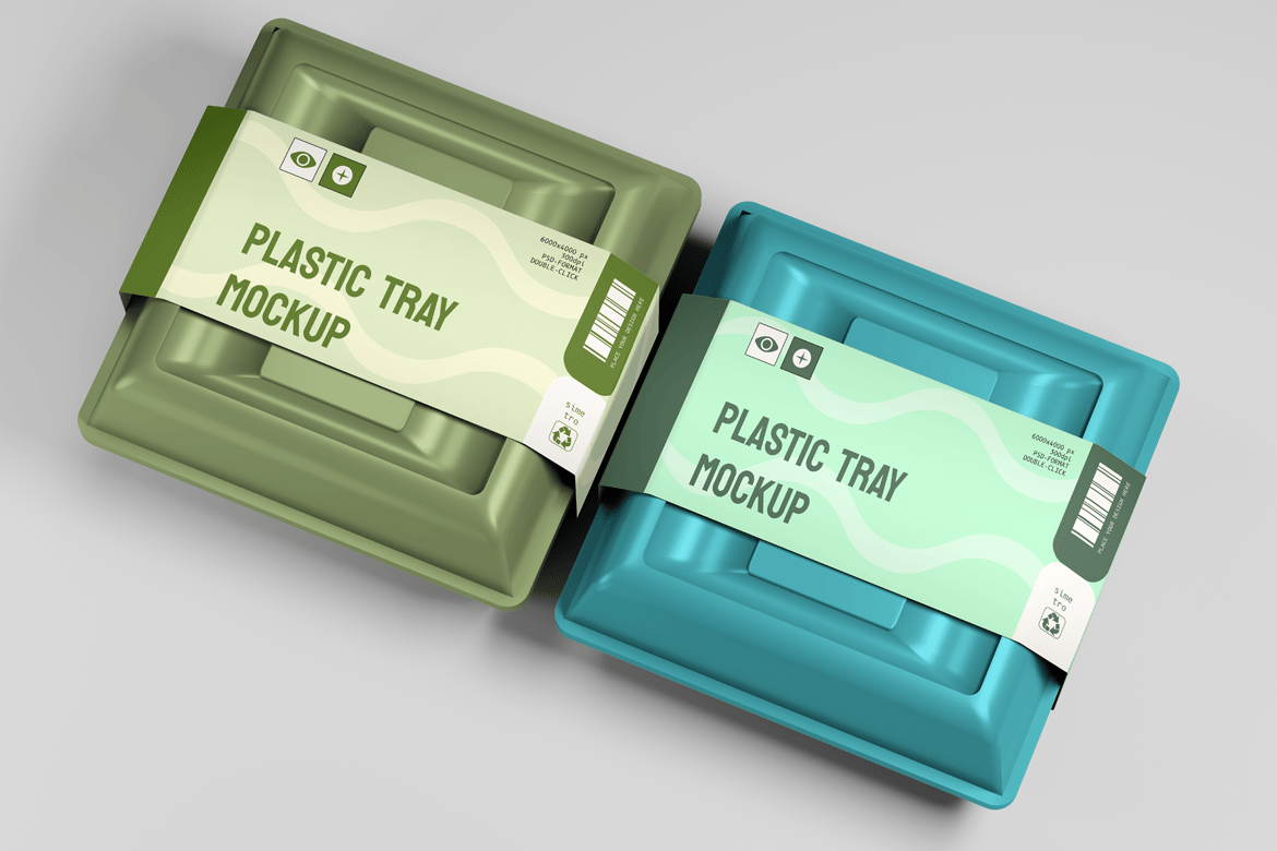 食品托盘包装样机模板 Food Tray Mockup PSD Templates插图4 食品托盘包装样机模板 Food Tray Mockup PSD Templates