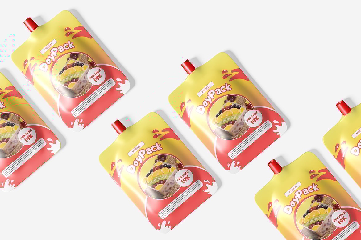 自立袋食品包装样机模版 Doypack Mockup PSD Templates插图4 自立袋食品包装样机模版 Doypack Mockup PSD Templates