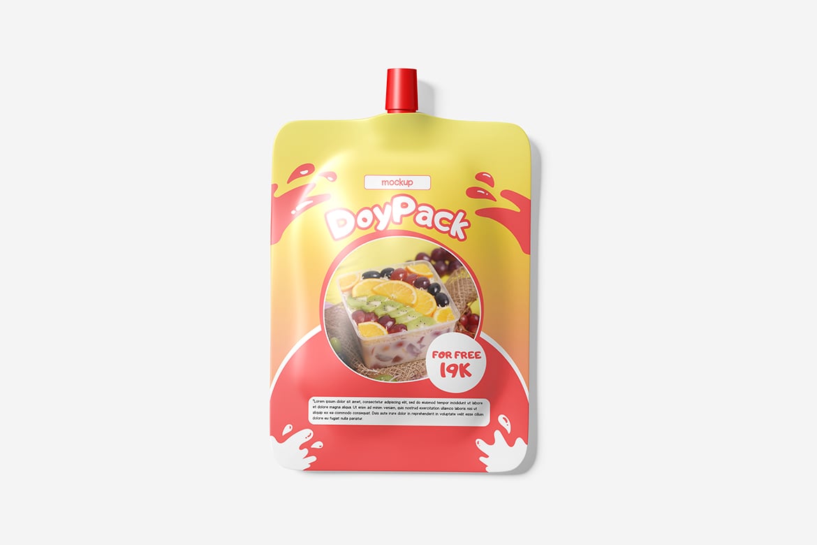 自立袋食品包装样机模版 Doypack Mockup PSD Templates插图2 自立袋食品包装样机模版 Doypack Mockup PSD Templates